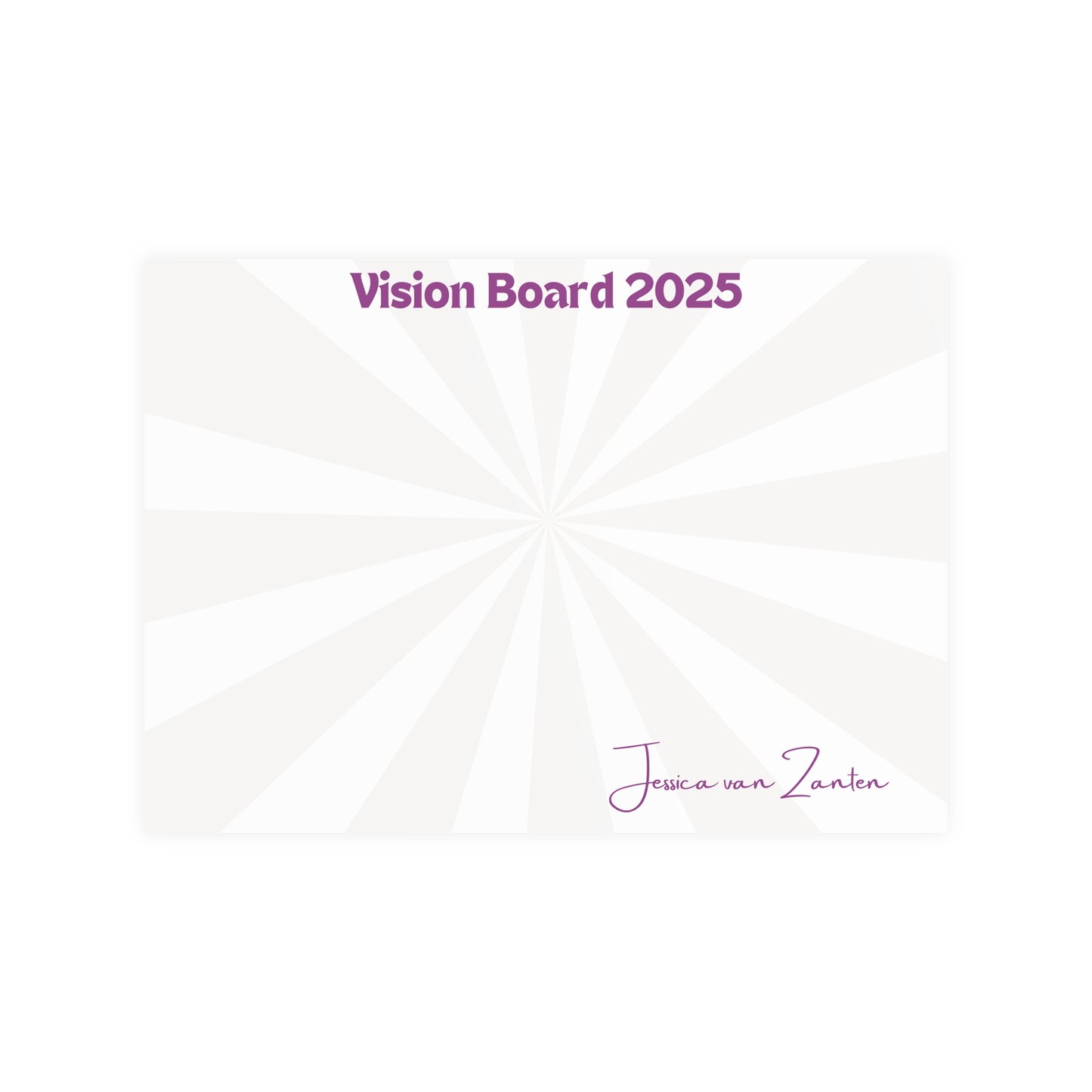 Vision Board Name Poster Focus