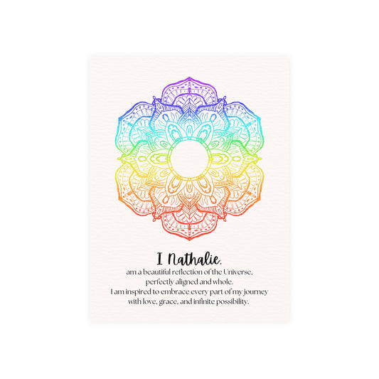 Chakra-Mandala-Blumen-Mantra-Poster