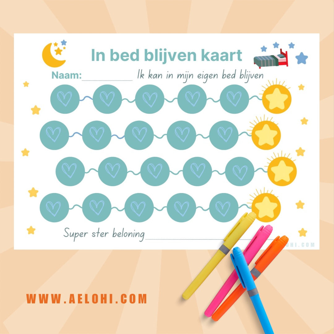 Stay in Bed Practice Card for Kids PDF